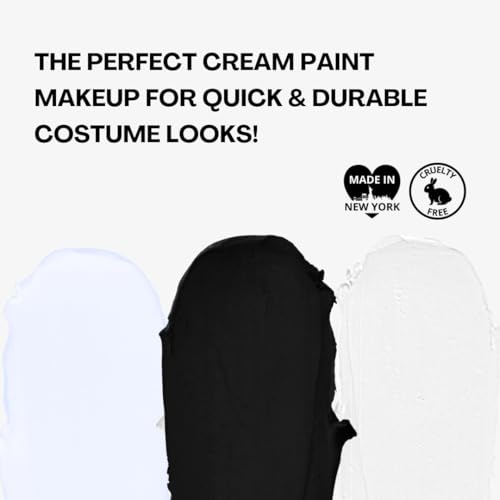 Mehron Tri-Color Skeleton Face Paint Palette | Halloween & SFX