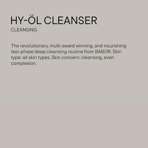 BABOR HY-OL Cleansing Oil - Deep All-Skin Cleanser, 6.7 oz