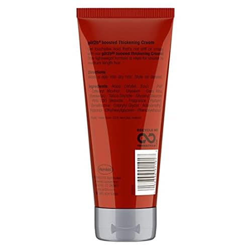 Got 2B Boosted Hair Thickening Cream for Fuller Styles, Medium Shine, Medium Hold, 6 Ounce - 2 Pack