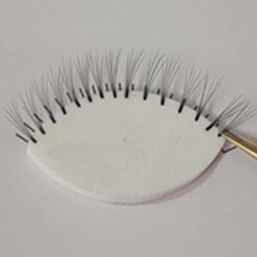 20 pcs Eye Shaped Practice Sponges and 5 Sheets Lash Mapping Exercise Cards for Eyelash Beginners Lash Extension Supplies