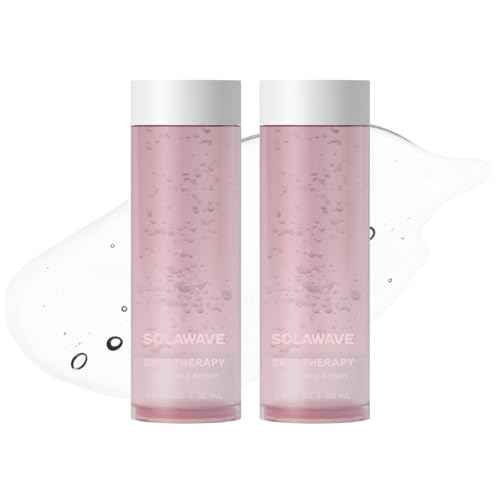 SolaWave Skin Therapy Activating Serum with 1 Refill | Enhance Red Light Therapy Wand Results | Hydrating Skincare for Microcurrent Galvanic Current (2-Pack)