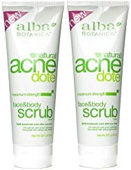 Alba Botanica Alba botanica natural acne dote face & body scrub maximum strength 8 oz (pack of 2)