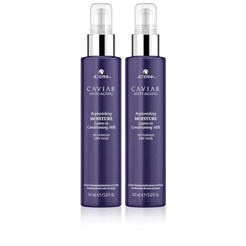 Alterna Haircare CAVIAR Anti-Aging Replenishing Moisture Leave-in Conditioning Milk, 5 Fl Oz | Detangles Dry Hair | Sulfate Free, Paraben Free