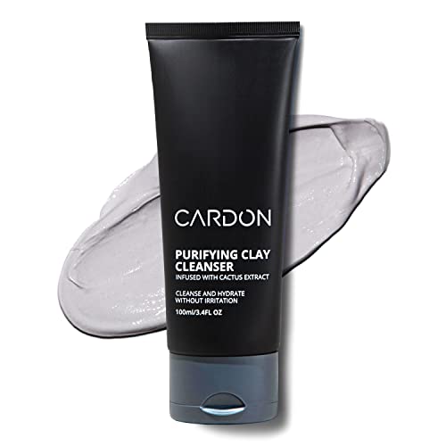 Cardon Men's Deep Pore Cleaning Clay Face Wash, 4x Better Than Charcoal, Oily, Acne-Prone Skin | Korean Premium Skin Care | Remove Face Oil & Dirt, (1 CT)