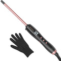 3/8" Ceramic Curling Iron with 9 Temperature Settings & LCD Display