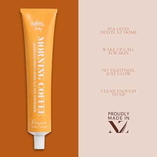 ed&i Morning Coffee 2 in 1 Face Scrub & Mask ? With French Green Clay and Coffee Extract, Gentle for Skin, Facial Skin Care, Skincare Clay Mask for Pores, 3.38 oz