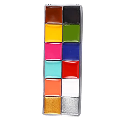 12 Colors Face Body Flash Oil Pigment Makeup Paint