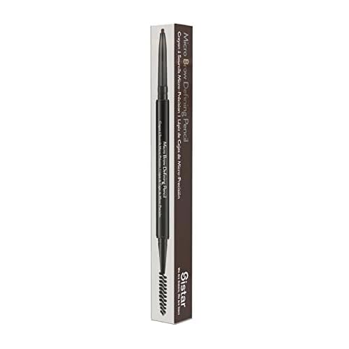 Sistar Micro Brow Defining Pencil Stylist Waterproof Eyebrow Pencil, Ultra Fine Double Ended Fill and Shape (Dark Chocolate)