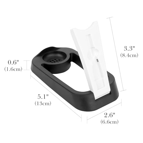 Linkidea Electric Razor Holder for Men, Folding Shaver Storage Stand, Shower Organizer Compatible with Philips Shaver 2400, Braun Series 3, 5, 6 (Black)
