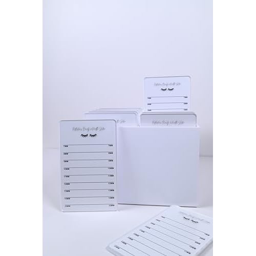 10 Layers Acrylic Eyelash Storage Box - Makeup Organizer False Eyelashes Glue Pallet Holder - Eyelash Extension Organizer Box - Grafting Eye Lashes Extension Close-Packed Display with 10 Pallets