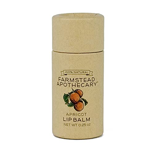 Farmstead Apothecary Lip Balm (Apricot, 1 Pack)