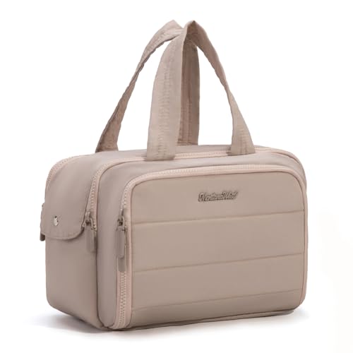 Montana West Large Travel Toiletry Bag with Brush Holder