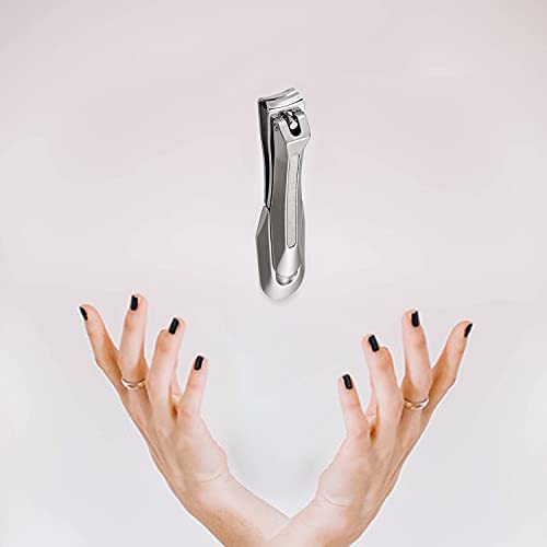 Stainless Steel Nail Clipper with File - Ergonomic Manicure Tool