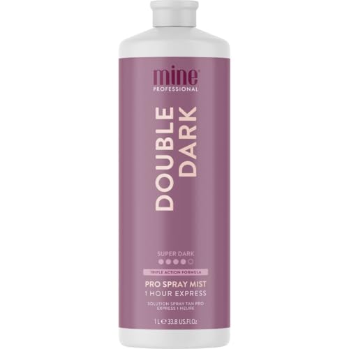 MineTan Spray Tan Solution | Bronze Collection - Dark Sunless Tanning Solutions for a Bronzed, Glow Skin Finish, Fast Dry, Hydrating, Coconut Scented, Salon Pro Formula Fake Tanner Mist, 33.8 Fl Oz