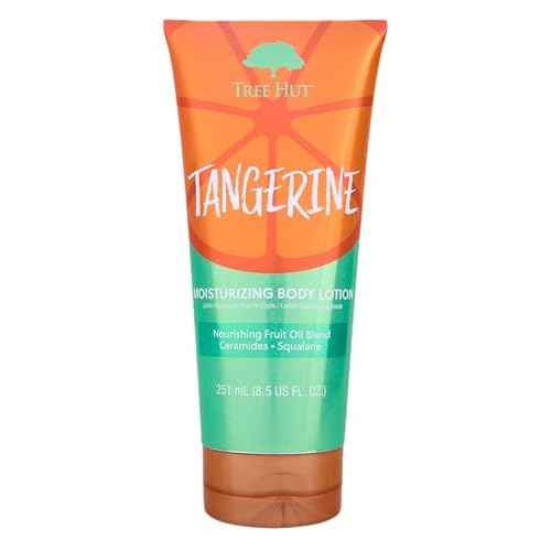 Tree Hut Tangerine Moisturizing Body Lotion, Ceramide and Squalene Formula Helps Protect Skin, Long-lasting Hydration Leaves Skin Feeling Soft & Moisturized, 8.5 fl oz.