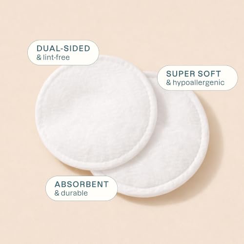 Cliganic Premium Cotton Rounds for Face - Hypoallergenic Makeup Pads (540 Count)