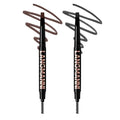 Dual-Ended Eyebrow Pencil with Spoolie Brush - Ultra-Fine Tip