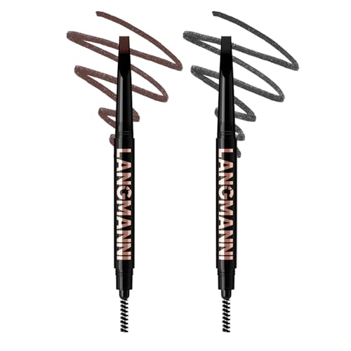 Dual-Ended Eyebrow Pencil with Spoolie Brush - Ultra-Fine Tip