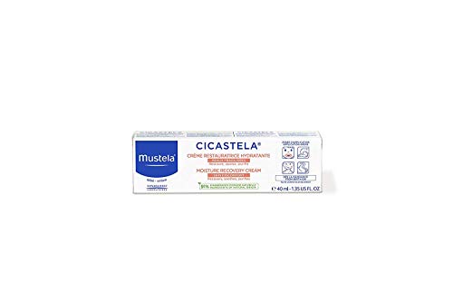 Mustela Baby Moisture Recovery Cream with Natural Avocado & Hyaluronic Acid - Fragrance-Free, 1.35 fl oz