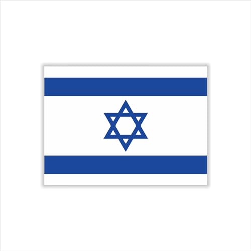 30 Israel Flag Temporary Tattoos - Pre-Cut Face Stickers