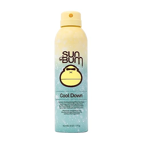 Sun Bum Cool Down Aloe Vera Spray - Vegan After Sun Care to Soothe and Hydrate Sunburn - 6 oz