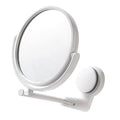 Minkissy Wall Mounted Makeup Mirror 10x Magnification, Suction Cup, Double-Sided, Adjustable - Transparent 1" x 1"