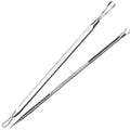 Silver Pimple Extractor Acne Removal Tool 2-in-1 Face Nose Blackhead Popper