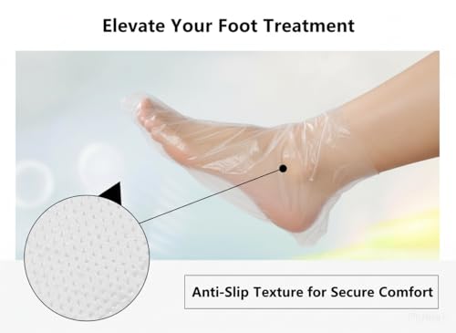 Disposable Paraffin Wax Spa Foot Liners - 300 Count Plastic Socks