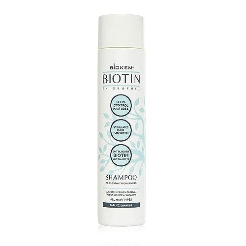 Bioken Biotin Hair Growth Conditioner - Thick and Full Hair Growth Enhancer Helps Control Hair Loss DHT Blocker Sulfate Free All Hair Types (10 oz)