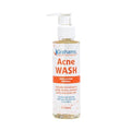 Grahams Natural All-Natural Acne Face Wash Gentle Acne Cleanser with Aloe Vera, Cucumber & Green Tea Extract - Reduces Breakouts, Calms Redness, Hydrates Skin - Hypoallergenic (4.23 fl oz)