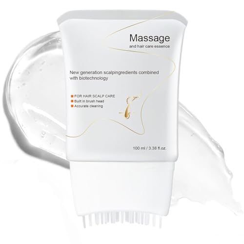 White Hair Growth Serum with Built-In Scalp Brush, Exosome Infused, 3.38 Fl Oz