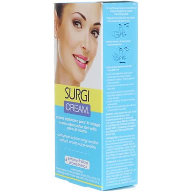 Surgi-Care Facial Hair Remover Cream with Invisi-Bleach - 1.5 oz