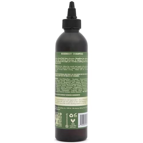 As I Am Rosemary Shampoo 8 oz - Scalp Treatment for Hair Density - with Biotin & Saw Palmetto (Pack of 2)