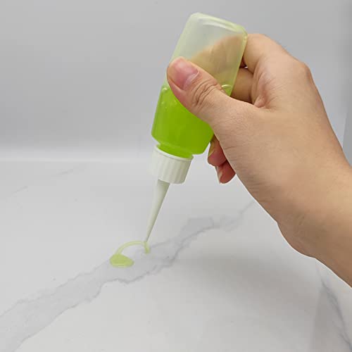 6-Pack 50ml Squeeze Applicator Bottles with Fine Tips