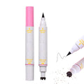 Faux Freckle Stamp with Eyeliner,Dual Ended Fake Freckle & Black Liquid Eyeliner 2 in 1,Long Lasting Quick Dry Fake Freckles Pen For Natural Lifelike Freckles Makeup (#1)