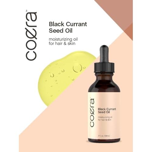 Coera Black Currant Seed Oil | 2 fl oz | Moisturizing Oil for Hair and Skin | Free of Parabens, SLS, & Fragrances