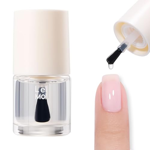 COSMOO 2-in-1 Clear Base & Top Coat Nail Polish - Quick Dry, Long Lasting Gloss