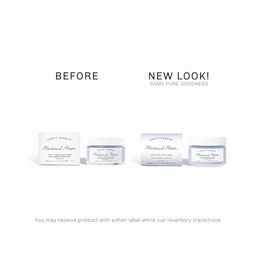 Earth Harbor Mermaid Moon Line-Filling Balm Cream - Vegan Night Treatment for Wrinkles and Hydration, with 20+ Actives - Deeply Restores and Nourishes Skin