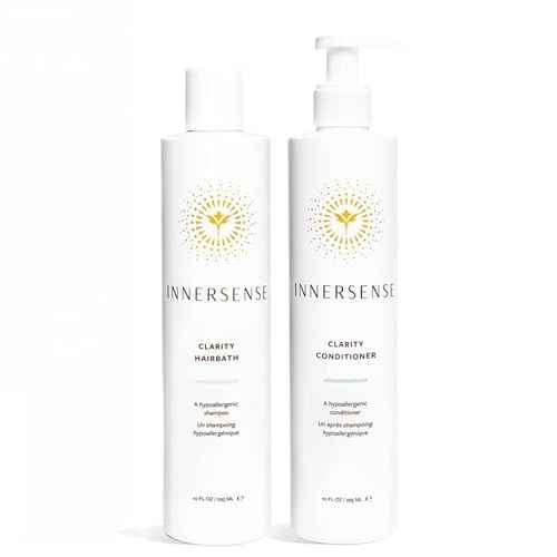 Innersense Organic Beauty - Natural Clear + Calm Hypoallergenic Clarity Hairbath + Conditioner Duo | Non-Toxic, Cruelty-Free Haircare (10 fl oz | 295 ml)