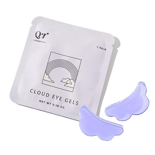 QT Cosmetics Cloud Eye Gels (5 Pairs) - De-puffing, Hydrating, Brightening, & Soothing Under Eye Masks with Peptides, Niacinamide, Vitamin C, & Squalane For Dark Circles, Puffy, Tired Eyes