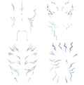 Holographic Temporary Tattoos Cosplay Stickers Set A