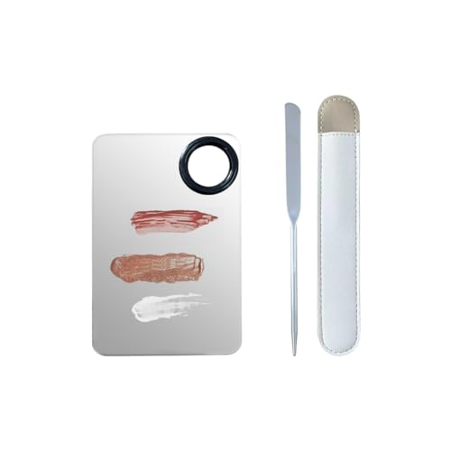 Stainless Steel Makeup Spatula Set with Foundation Palette for Liquid Makeup