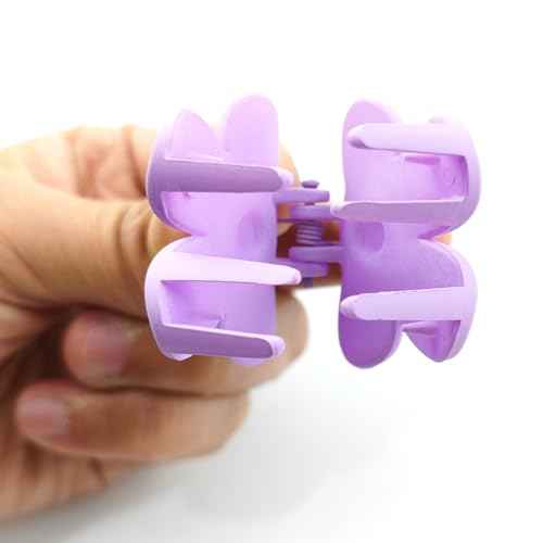 20PCS 1.57inch Cute Flower Claw Clips, Small Jaw Clips for Women Girls Thin/Medium/Thick Hair, 10 Colors Nonslip Strong Hold Clamps Catch Barrettes Hair Accessories