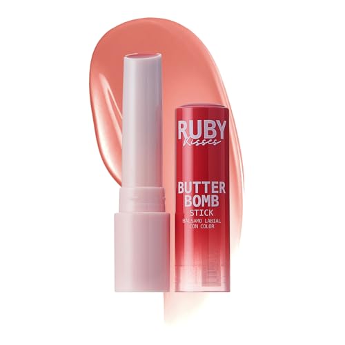 Ruby Kisses Butter Bomb Lip Gloss - Birthday Cake High Shine Tinted Lipstick
