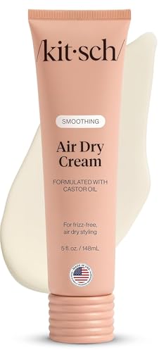 Kitsch Smoothing Air Dry Hair Cream - Frizz Control Styling Cream, 5 oz