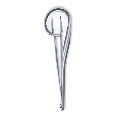 Rubis Pointed Tweezers Stainless Steel with Magnifying glass - 1K020