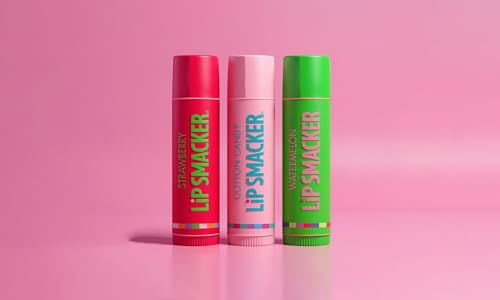 Lip Smacker Flavored Lip Balm Trio - Strawberry, Watermelon & Dr. Pepper