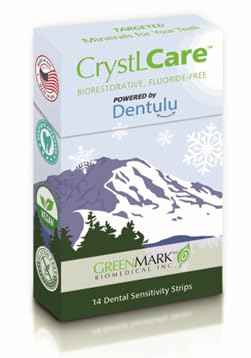 Dentulu CrystLCare Biorestorative - The Fluoride-Free Dental Strip for Instant and Lasting Relief from Dental Sensitivity, containing 14 Strips
