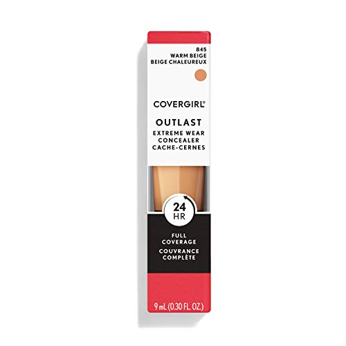 COVERGIRL Outlast Extreme Wear Concealer, Warm Beige 845, Shelf Pack of 2