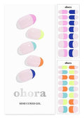 ohora Semi Cured Gel Nail Strips - French Manicure Wraps